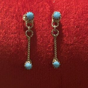 Elegant Turquoise Drop Earrings